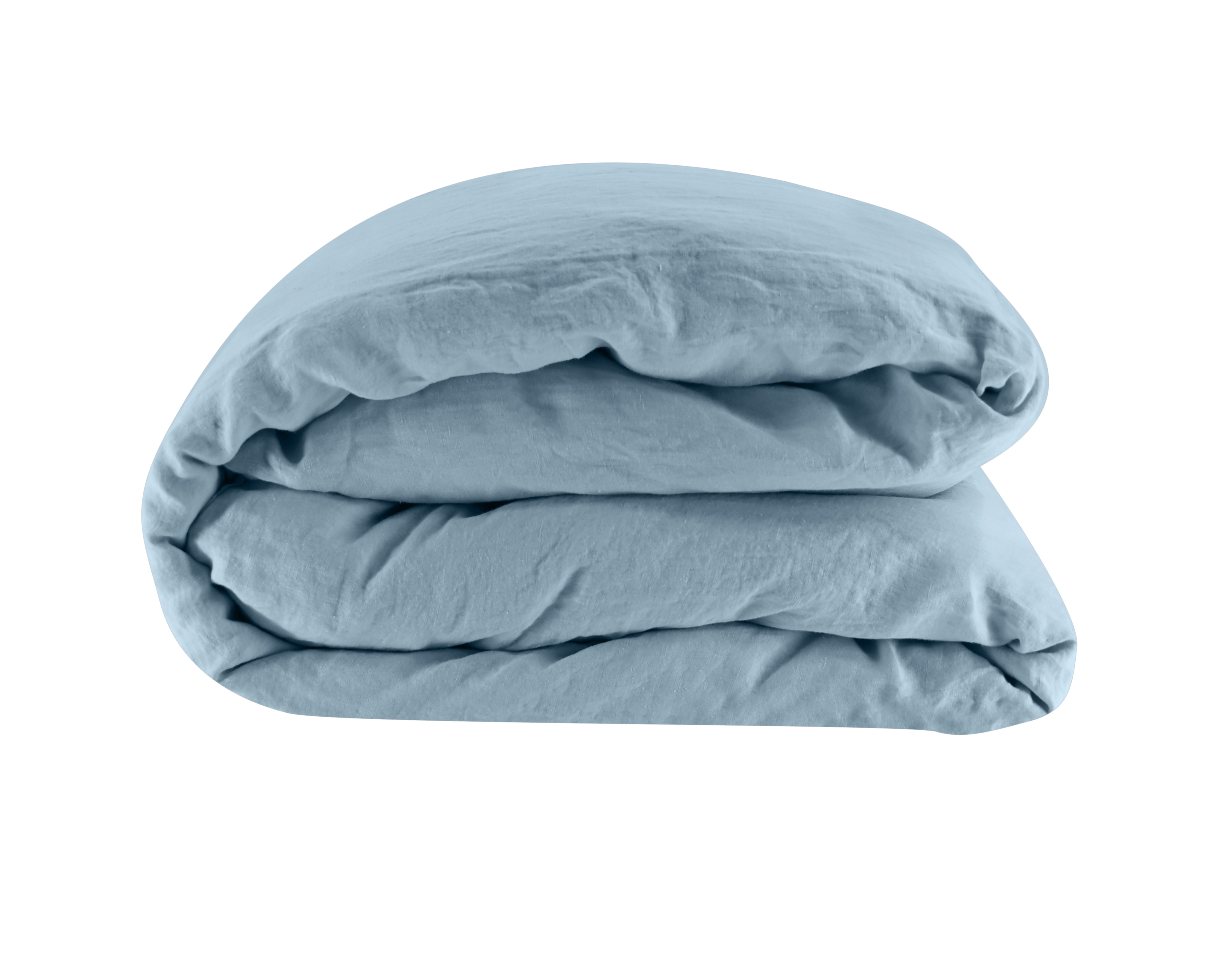 Linen Duvet Cover in Blue Mist