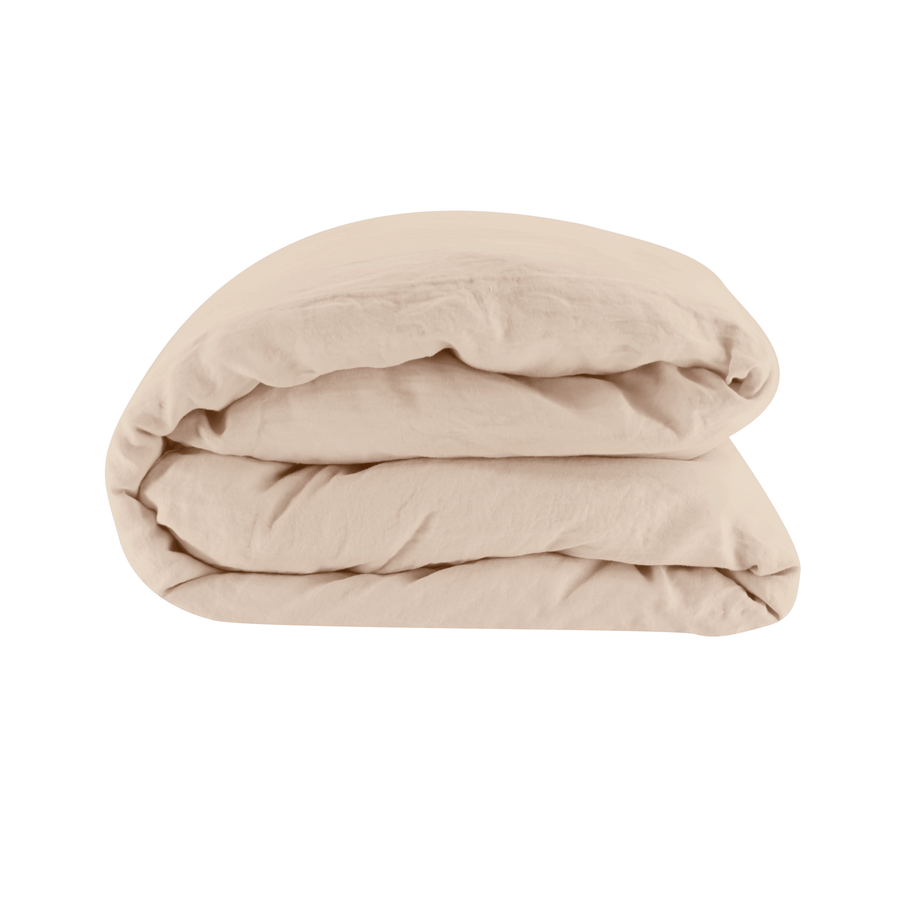 Linen Duvet Cover in Pearl