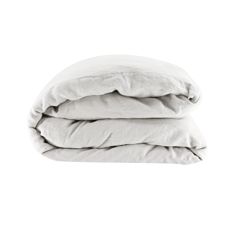 Linen Duvet Cover in White