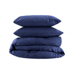 Navy Essential Collection Percale Duvet Cover & Pillowcase 