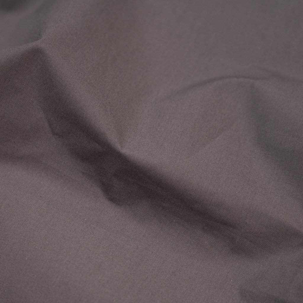 Close Up Dark Grey Percale Duvet Cover