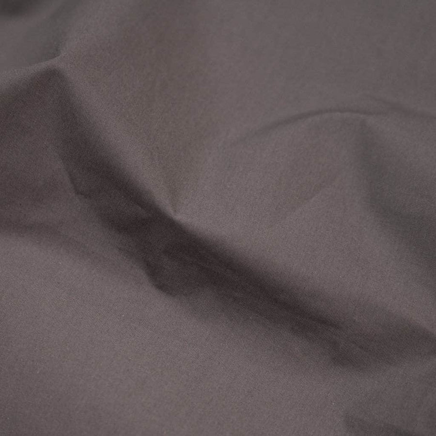 Close Up of Charcoal Essential Collection Percale Duvet Cover and Pillowcase Set