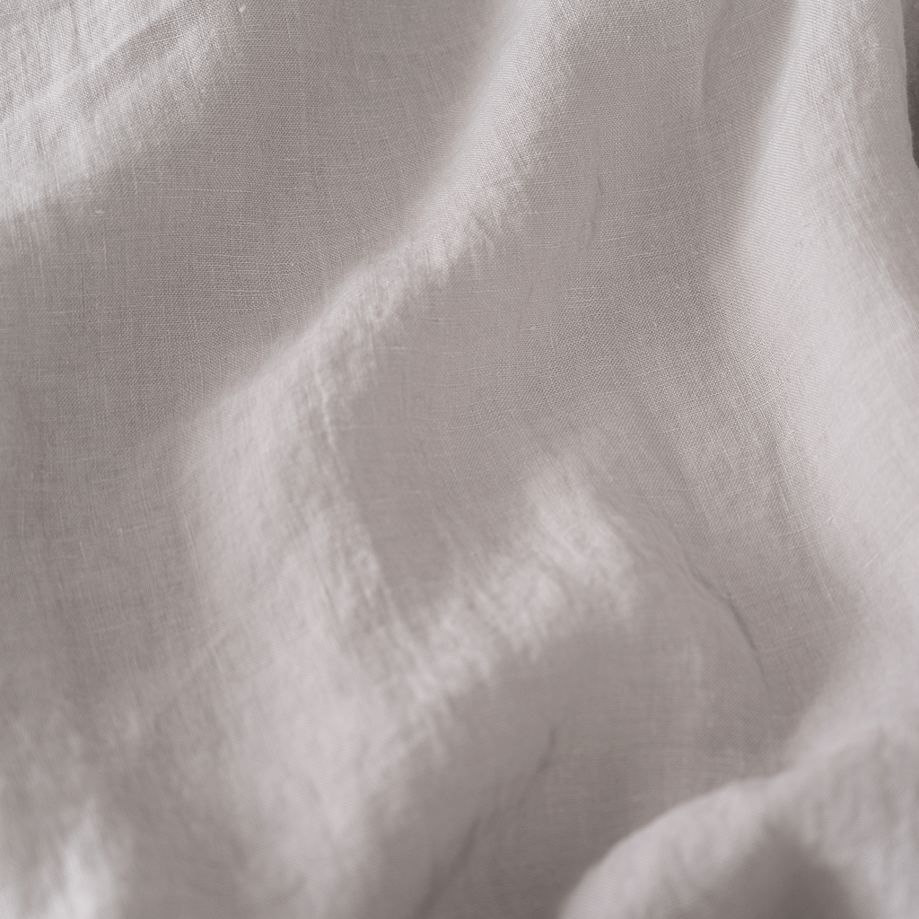 close up of white linen sheet