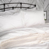 White Essential Collection Percale Duvet Cover and Pillowcase Set