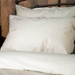 Close up of Pillowcases Refined Sateen Sheet Set Sand