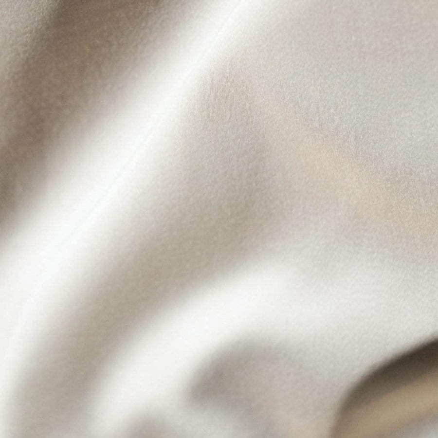 Close up of Sateen Sand Duvet Cover