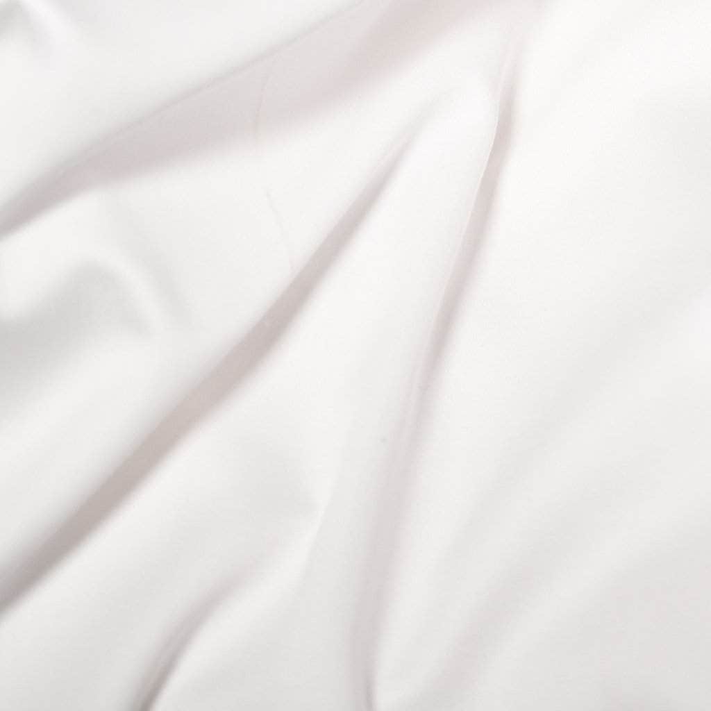 Close up sateen sheet set white