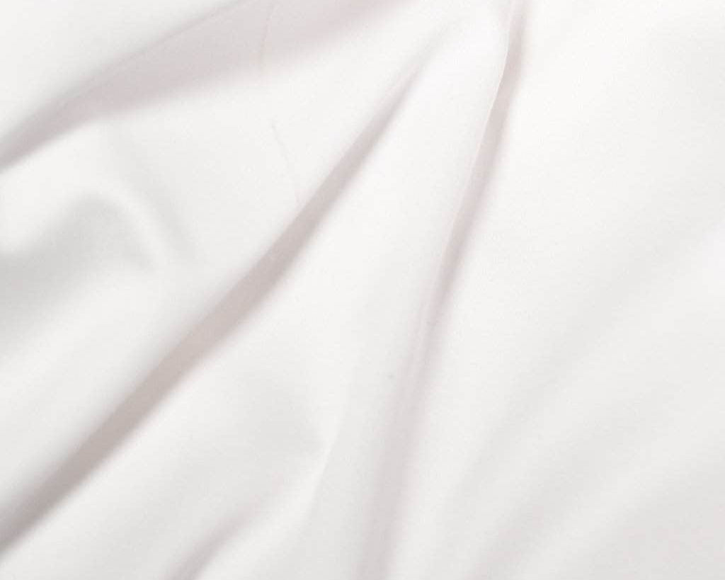 Close up sateen sheet set white