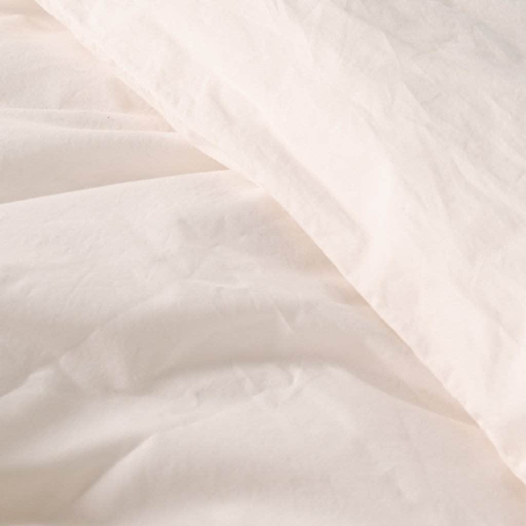 Washed Percale Bedding | Coconut Cream | Skylark+Owl Linen Co.