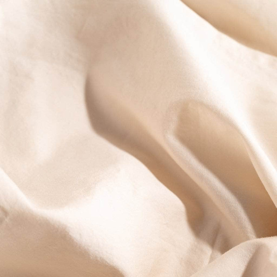 Close Up Washed Sateen Pillowcases | Chalk | Skylark+Owl Linen Co.