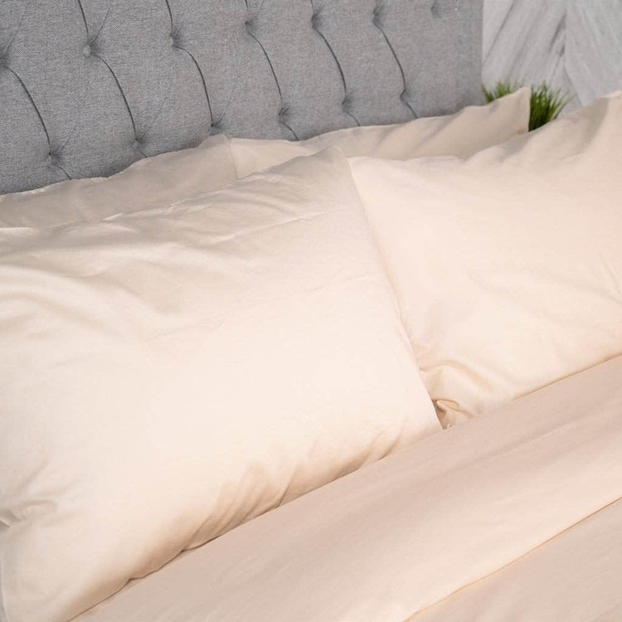 Washed Sateen Sheet Set | Chalk | Skylark+Owl Linen Co.