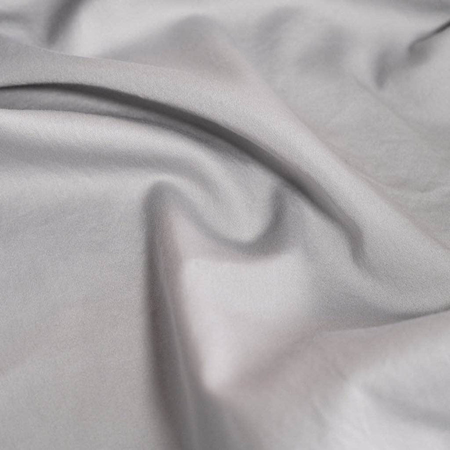 Washed Sateen Pillowcases | Light Grey | Skylark+Owl Linen Co.