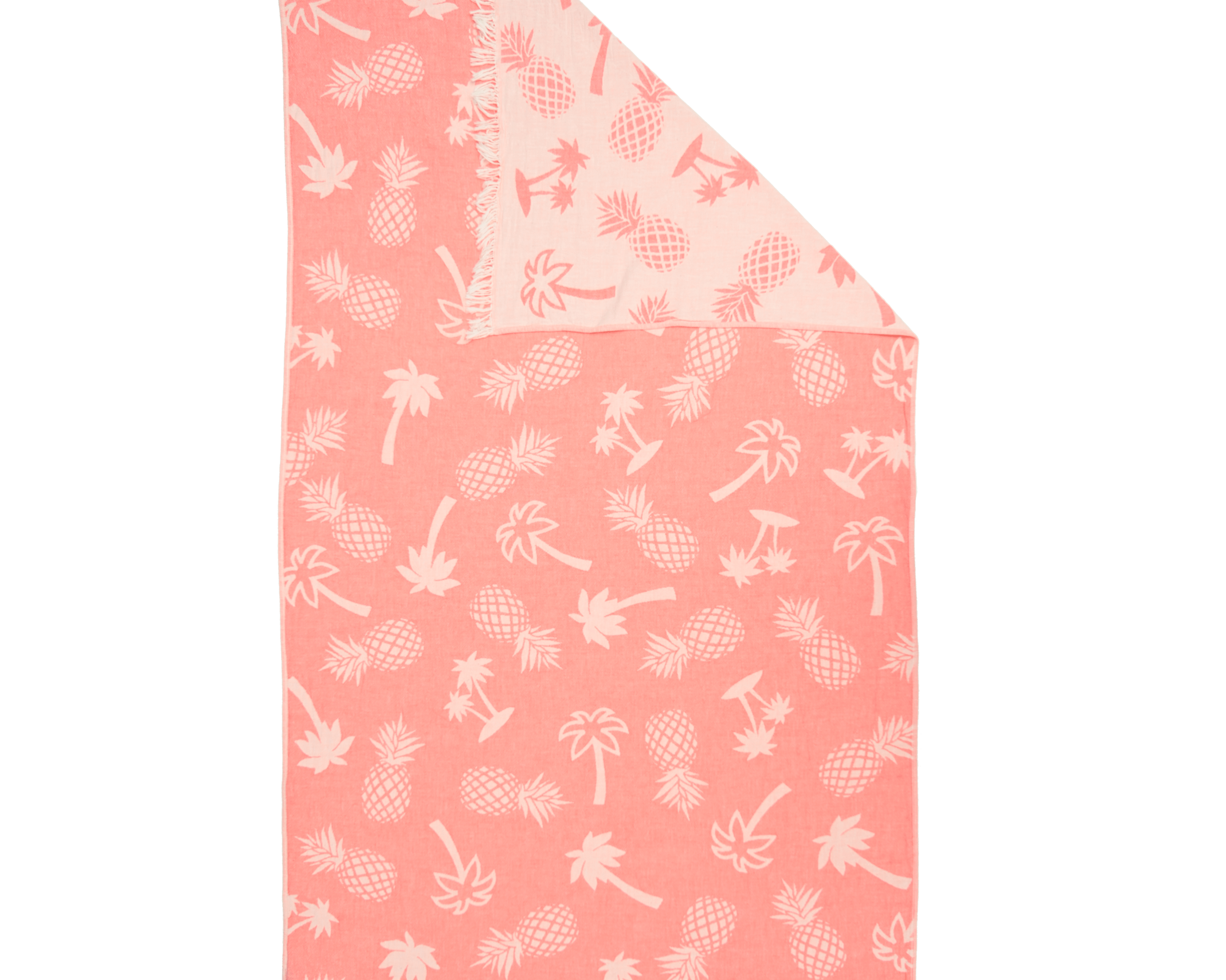 Peshtemal Turkish Cotton Towel Pineapple Palm Trees