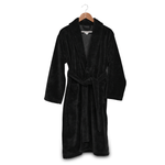 Terry Cotton Black Velour Bathrobe Canada