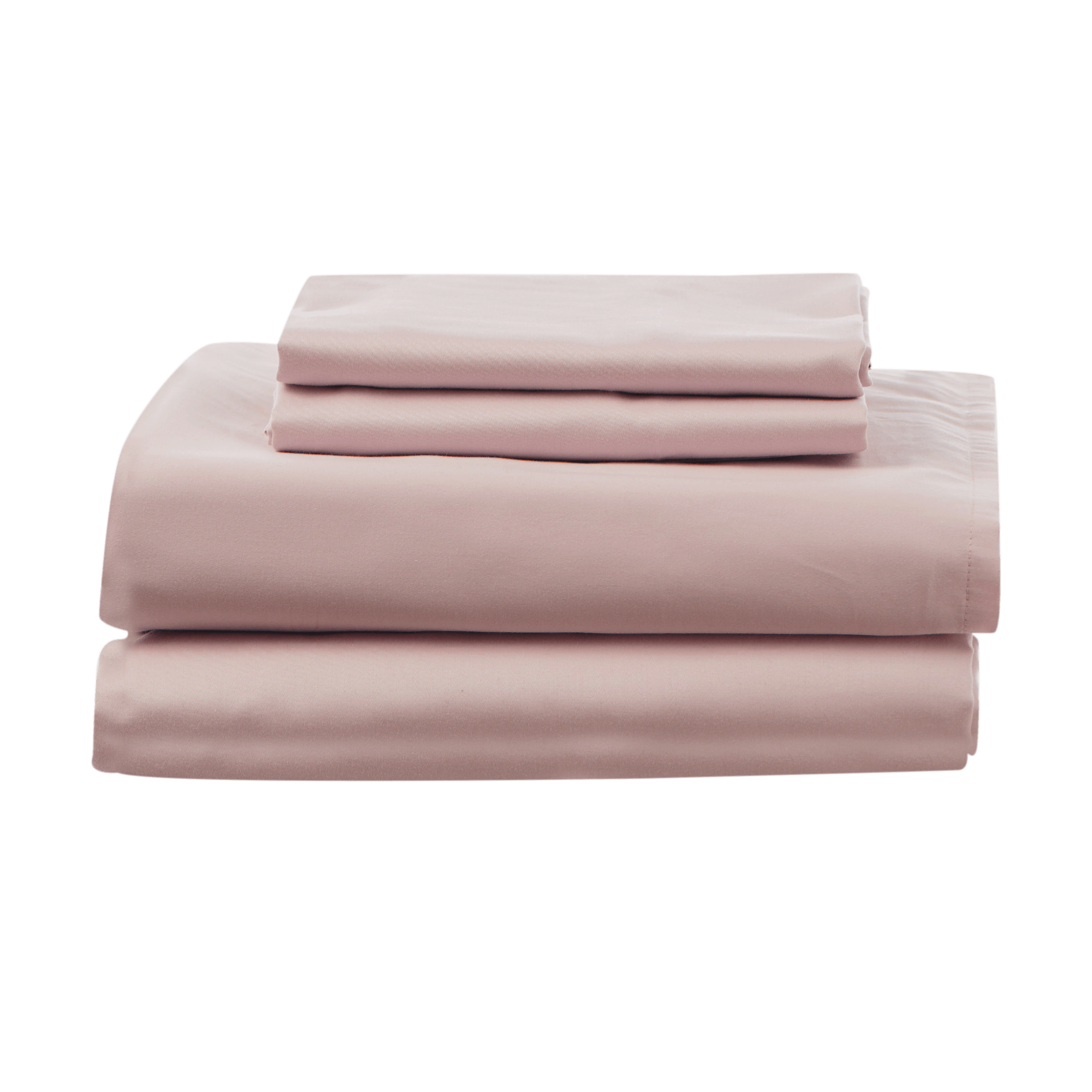 Dusty Rose Refined Sateen Sheet set 2 Pillow cases 1 Fitted sheet 1 Loose Sheet 