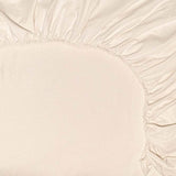 Close up of Chalk Fitted Sheet