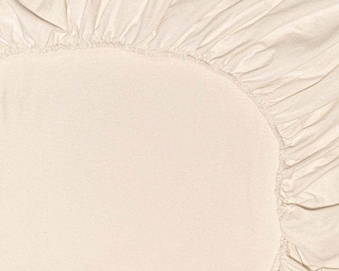 Close up of Chalk Fitted Sheet