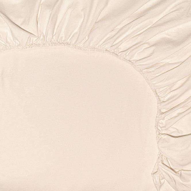 Close up of Chalk Fitted Sheet