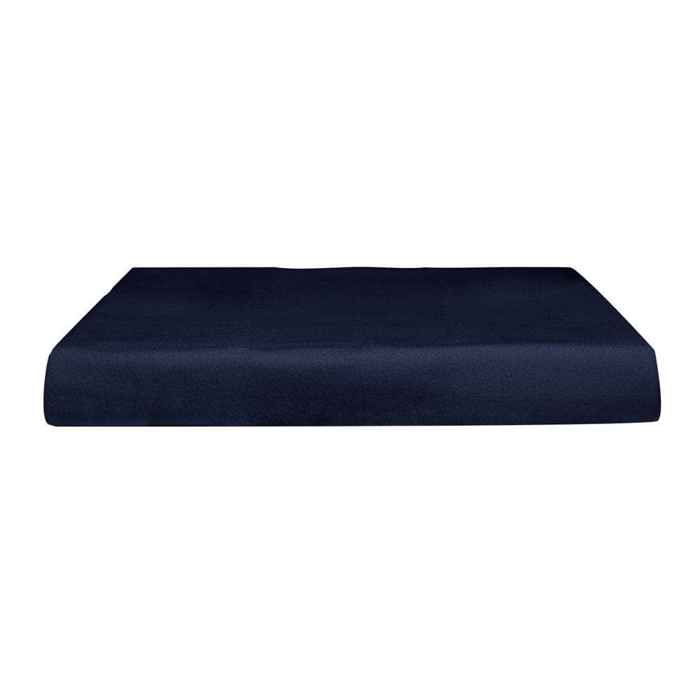 Navy Blue Flannel Fitted Sheet