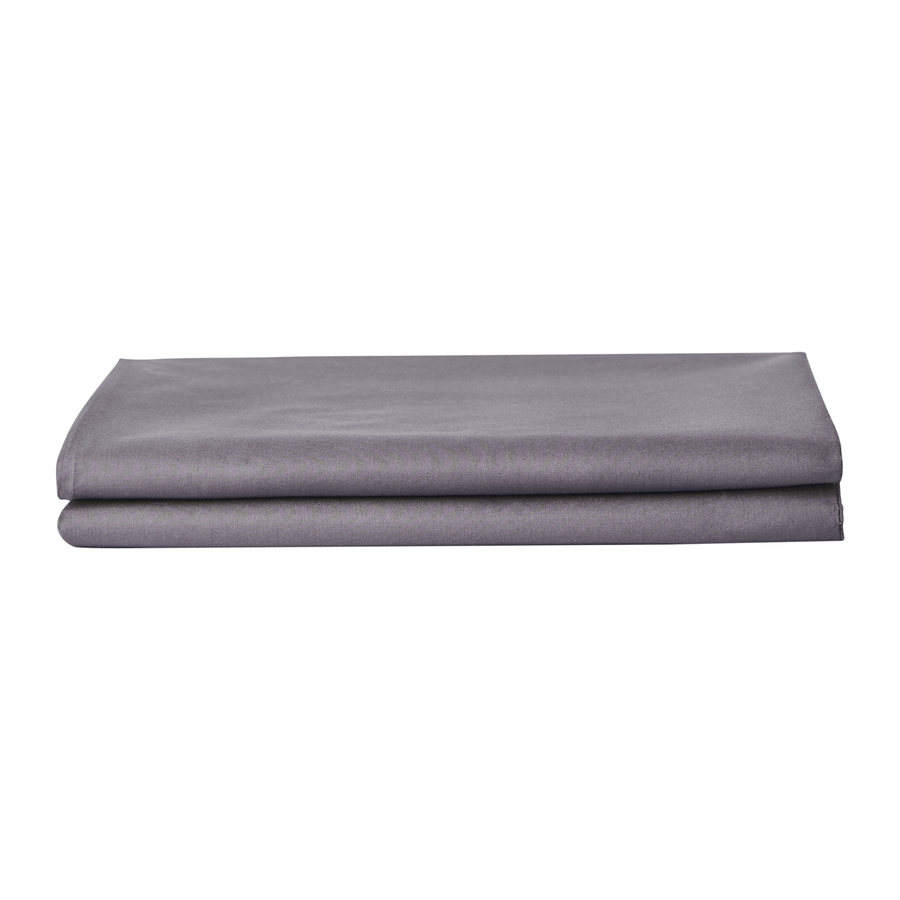Essential Collection Percale Pillowcases in Charcoal
