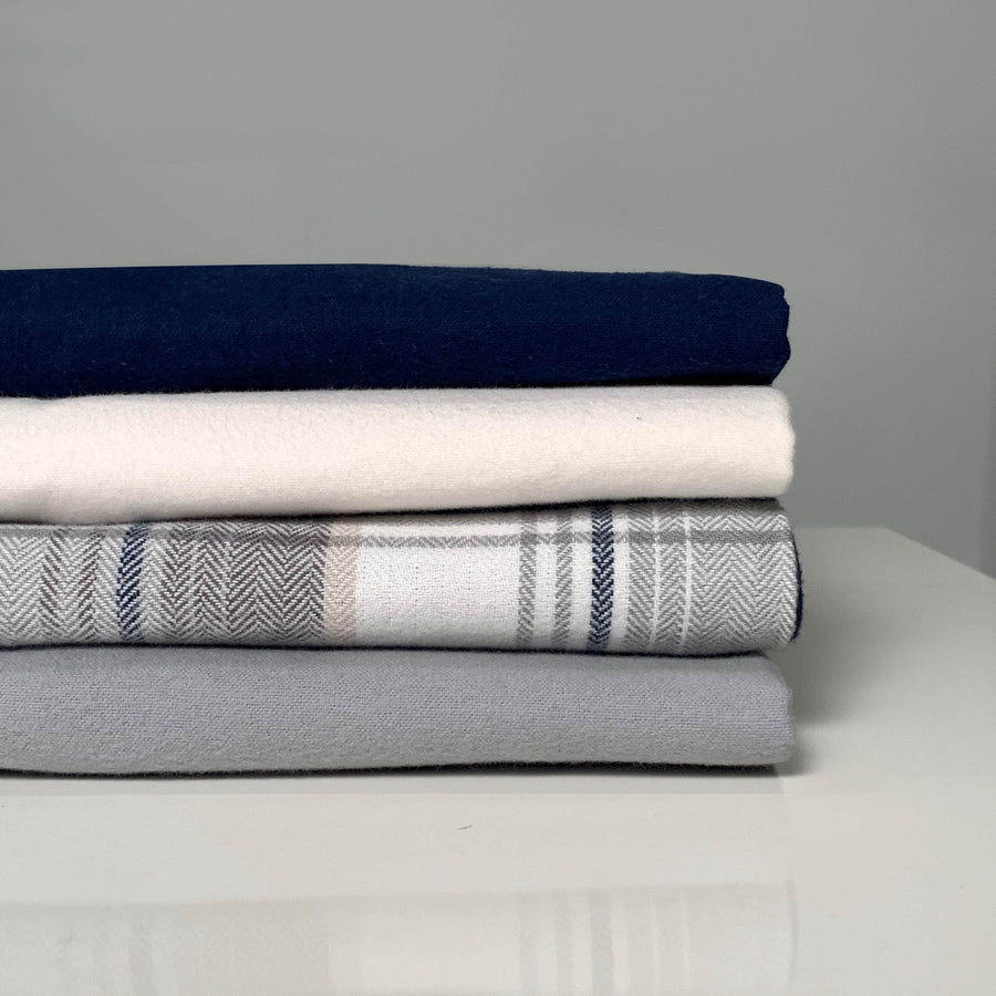 Stacked Organic Flannel Pillowcases