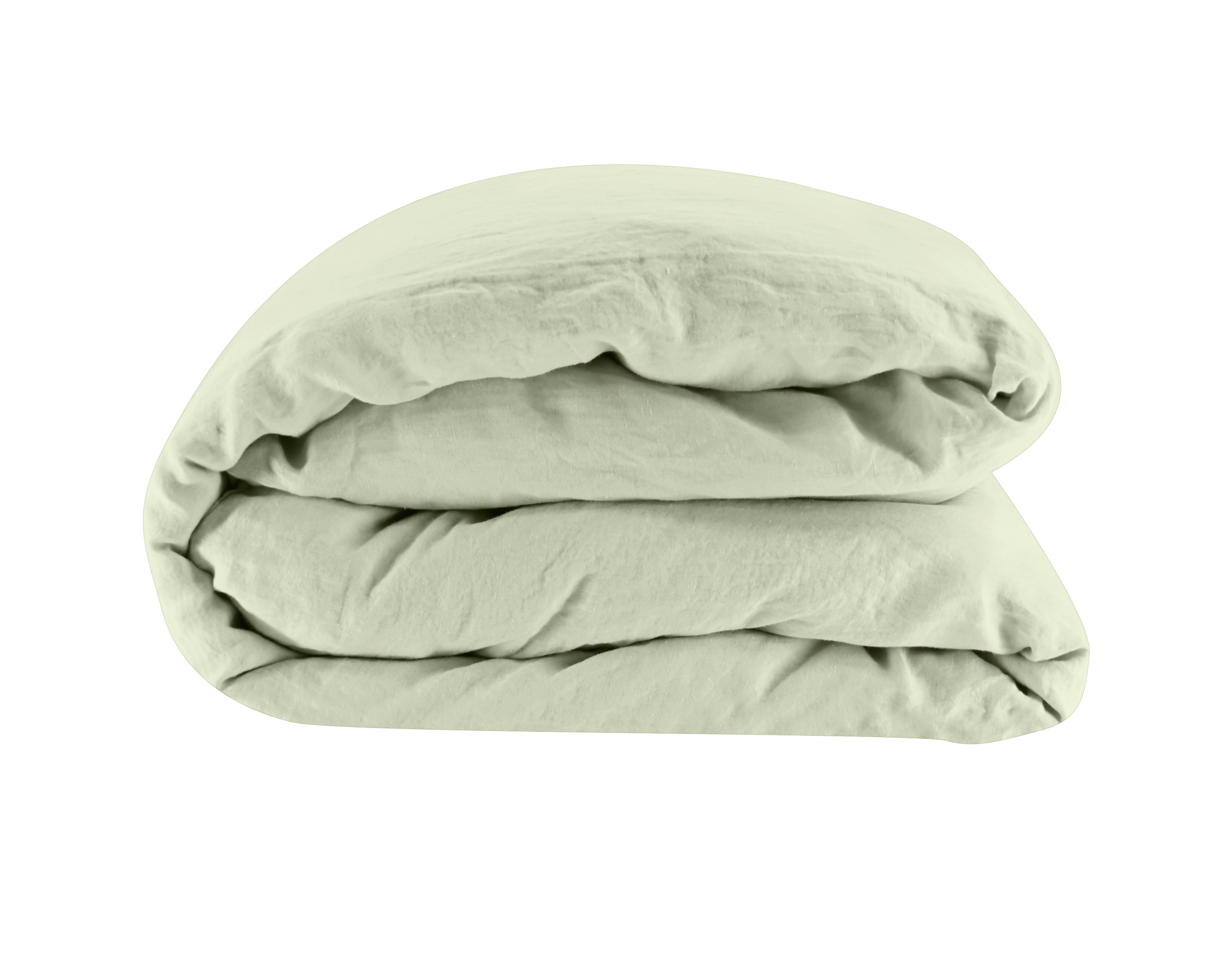 Linen Duvet Cover in Seafoam