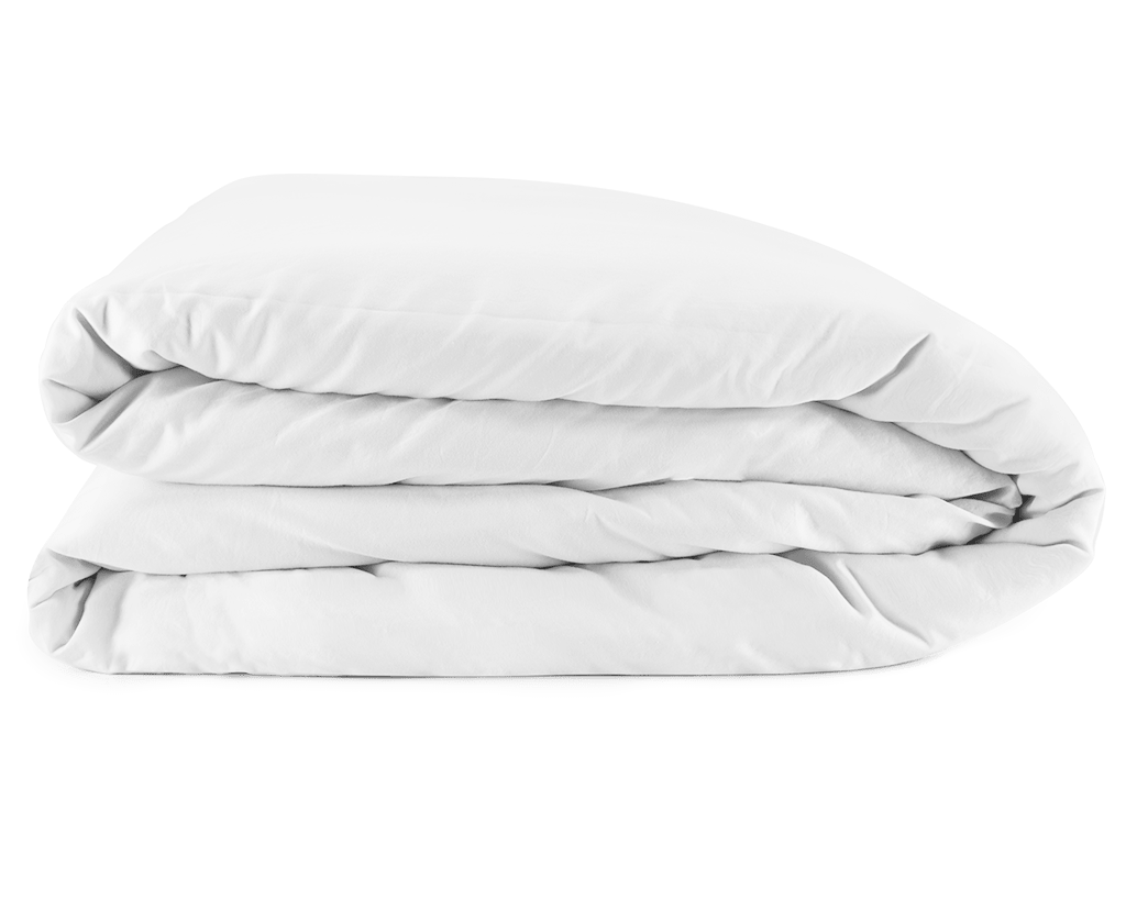 Washed Sateen Duvet Cover | White | Skylark+Owl Linen Co.